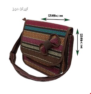 کیف دوشی نسترن پاپیون دار