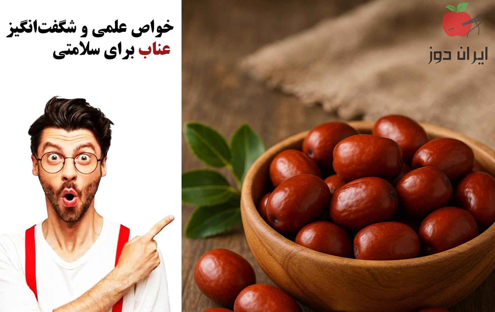 خواص علمی و شگفت‌انگیز عناب برای سلامتی | میوه‌ای کوچک با اثری بزرگ